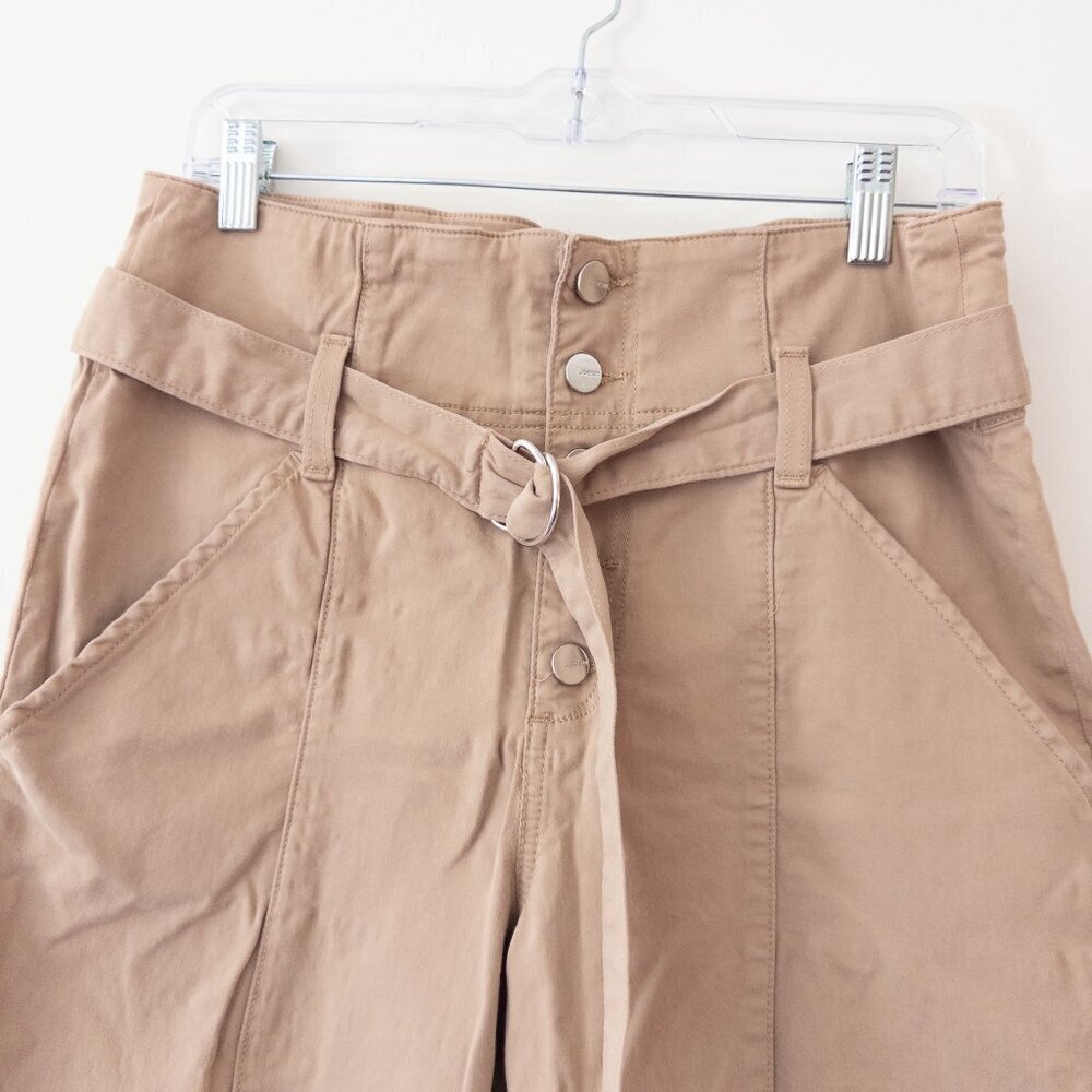 $340 Joe's Women's Beige High Waist Crop Stretch Casual Trousers Pants Size 28 - Picture 5 of 10